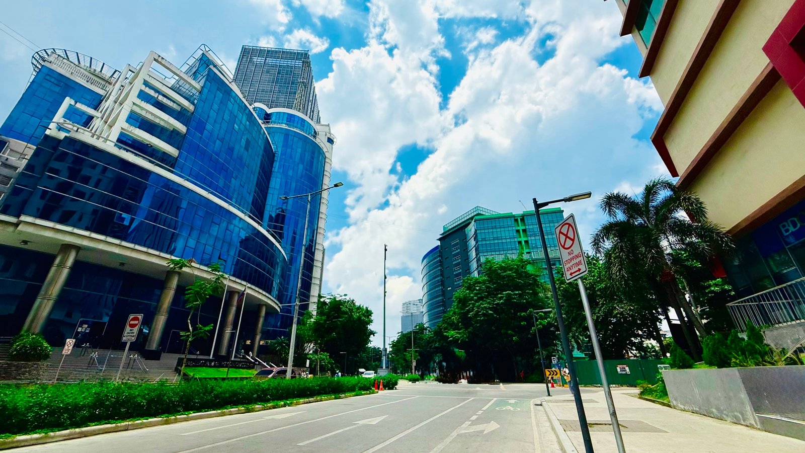 Inside Cebu Business Park where there are commercial lot for sale in Cebu