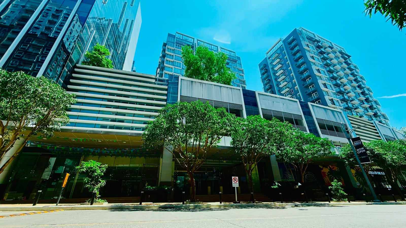 Exterior of One Pacific Residences Condominium in Mactan Newton, which has condo for sale in Lapulapu