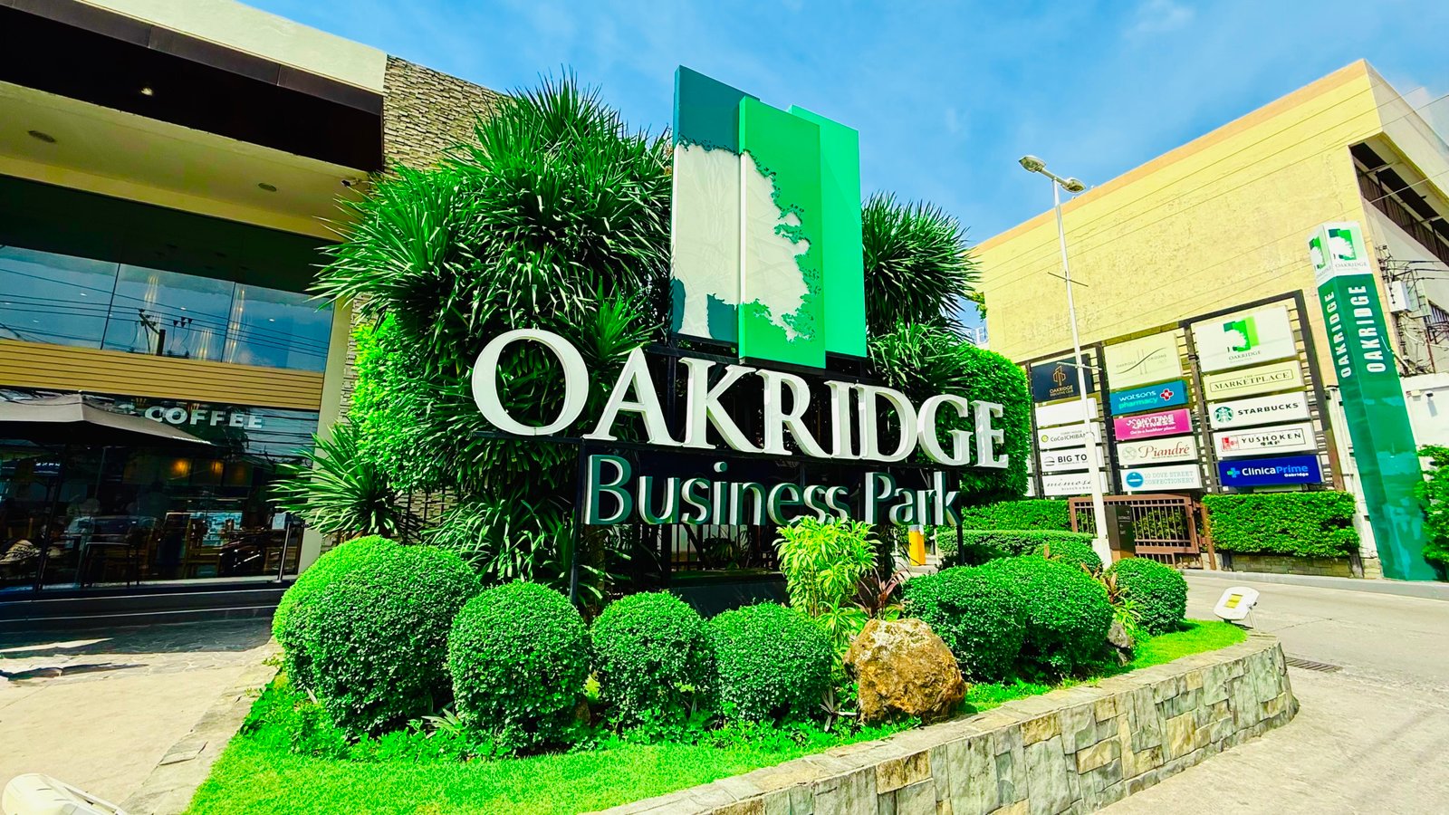 Oakridge Business Park signage in AS Fortuna, which has a lot of property for rent in Mandaue